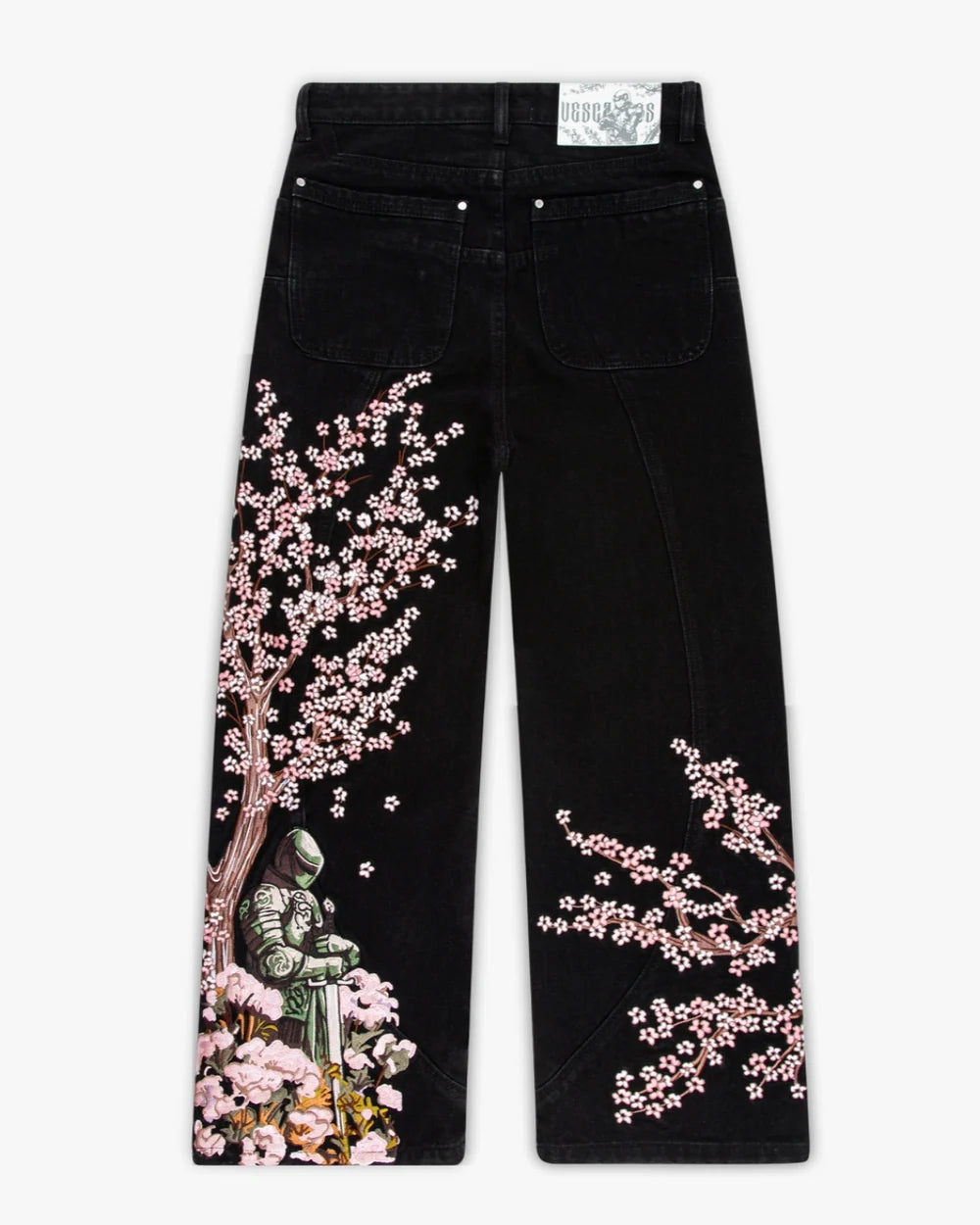 Blossom Black Denim