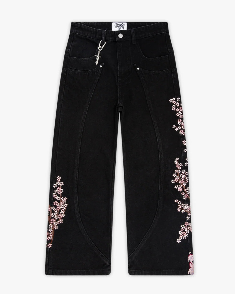 Blossom Black Denim